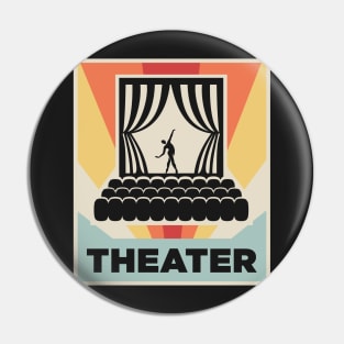 Vintage 70s Style Theater Poster Pin