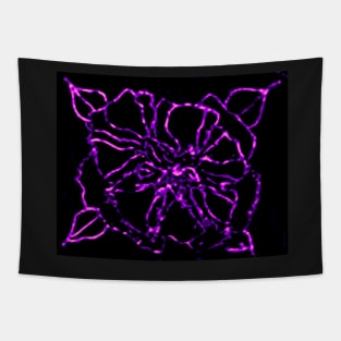 PURPLE GLASS ROSE Tapestry