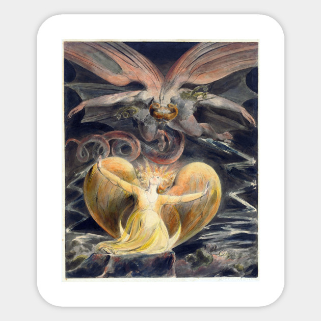 William Blake The Great Red Dragon And The Woman Clothed With The