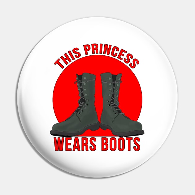 This Princess Wears Boots Pin by DiegoCarvalho