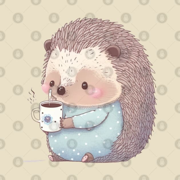 Hedgehog cute kawaii by SimoneSpagnuolo