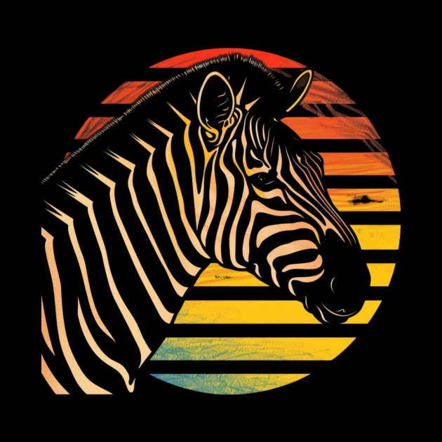 Zebra Grassland Habitats by Beard Art eye