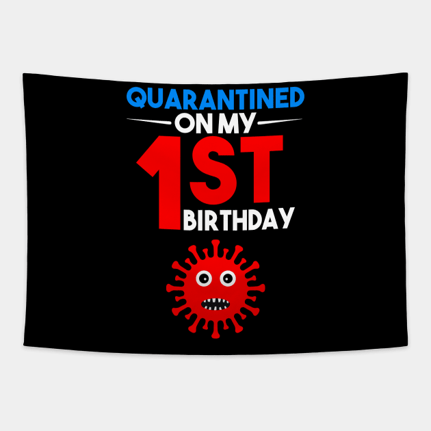 Quarantine On My 1st Birthday Tapestry by llama_chill_art