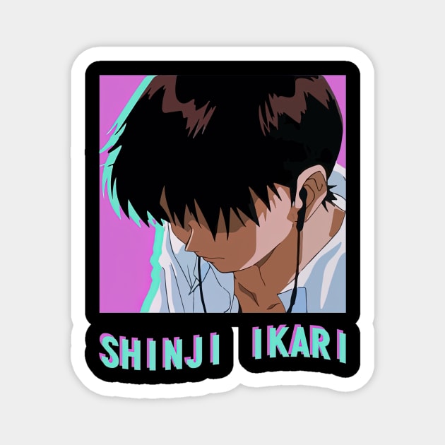 Shinji Ikari Sadboy Magnet by HammiltenJohn