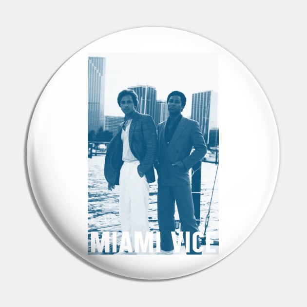 Miami Vice - Simple design Pin by PiedPiper