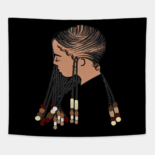 Natural Hair T Shirt Cornrow Braids And Beads 2 Natural Hair