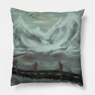 Desolate Road Pillow