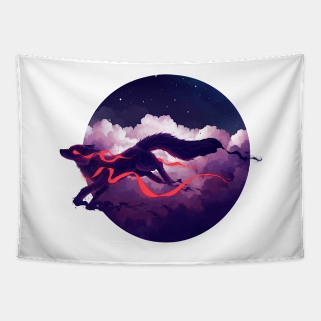 The cloud Jumper Tapestry by NezuPanda