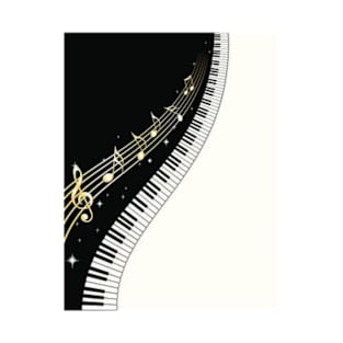 Black and white piano keys T-Shirt