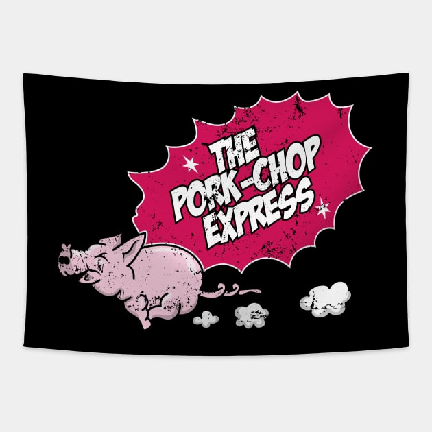 Pork Chop Express Tapestry by SuperEdu