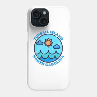 Topsail Island, NC Summertime Vacationing Ocean Skyline Phone Case