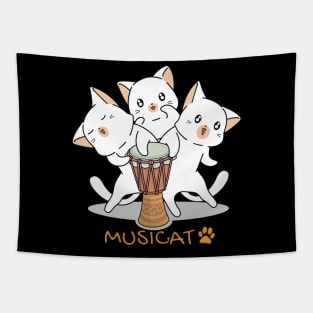 Musicat, cute cats singing trio Tapestry