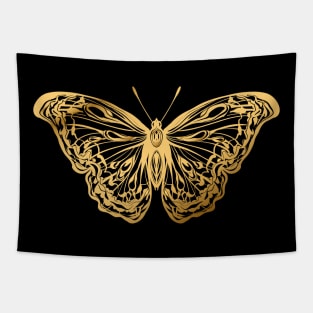 gold butterfly Tapestry