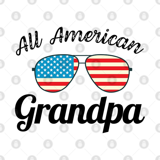 All american grandpa shirt gift by GuavanaboyMerch