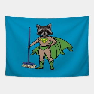 Super Raccoon Tapestry