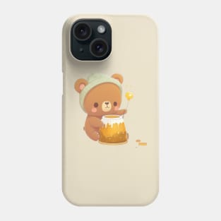 Bear with honey cute kawaii Phone Case