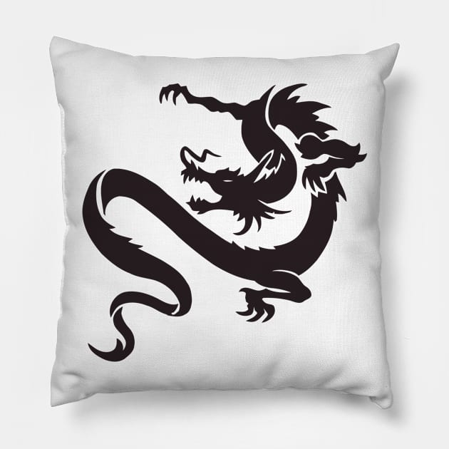 Dragon Pillow by linesdesigns