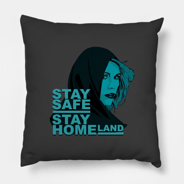 Stay safe, stay homeland Pillow by Thelmo