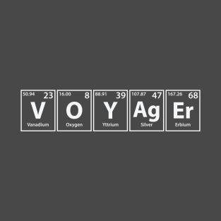 Voyager (V-O-Y-Ag-Er) Periodic Elements Spelling T-Shirt