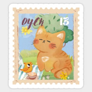 The Orange Cat Sticker