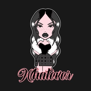 Whatever Girl Doll Black Out Heart v3 T-Shirt