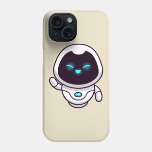 Cute Robot Waving Hand Cartoon Phone Case