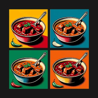 Pop Nihari Art - Retro Indian Food T-Shirt