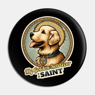 Golden Retriever Saint Pin