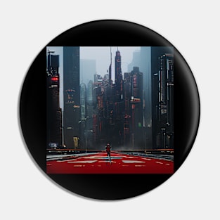 Vintage Cyberpunk Night City Pin