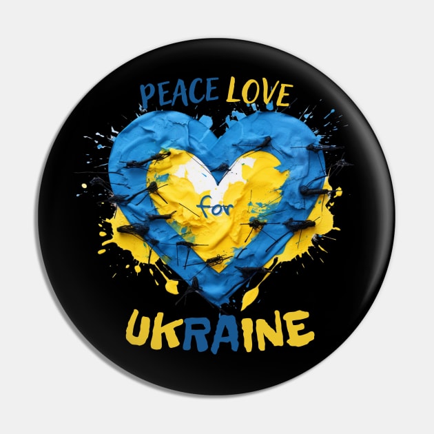 peace love for UA Pin by FehuMarcinArt