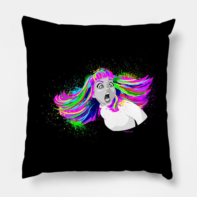 Whoa! Pillow by Leigh Young Illustration