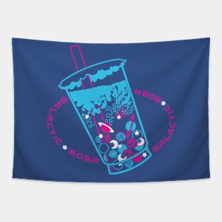 Galactic Boba (version teal magenta white) Tapestry