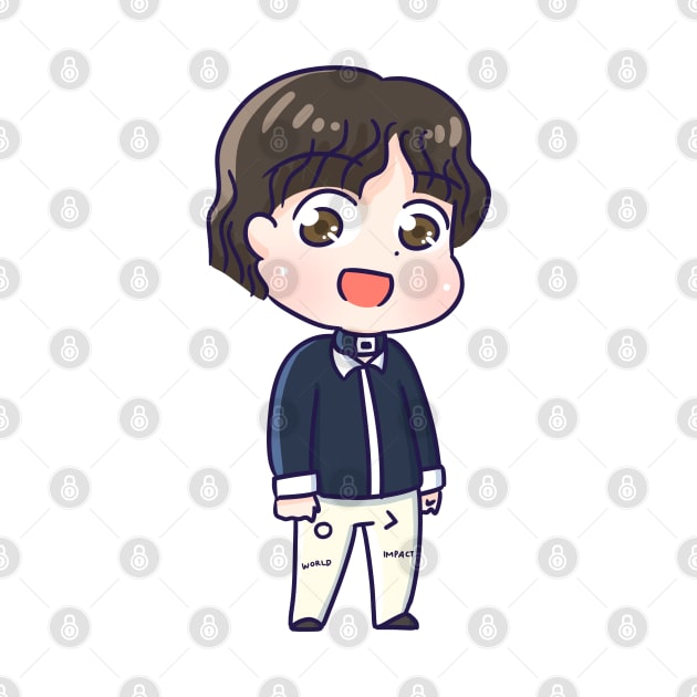 BTS Suga Fake Love chibi by Oricca