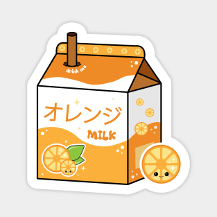 Kawaii Orange Milk Magnet