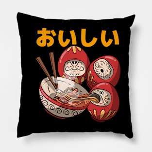 Kawaii Ramen Daruma Dolls Pillow