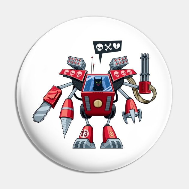 Robo-cat Pin by Malchev