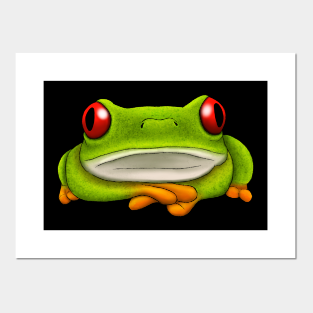 Red Eyed Tree Frog - Tree Frog Cartoon - Posters and Art Prints | TeePublic Red Eyed Tree Frog - Tree Frog Cartoon - Posters and Art Prints | TeePublic