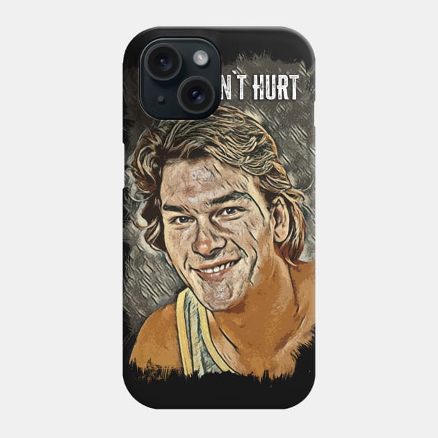 PAIN DON`T HURT / Road House / Patrick Swayze Fan Art Abstract Portrait Phone Case by Naumovski