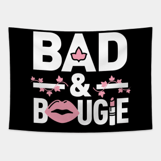 Bad and Bougie 1908 AKA Pretty Girls Ivy Pearls Pink Green Phirst Pham Tapestry