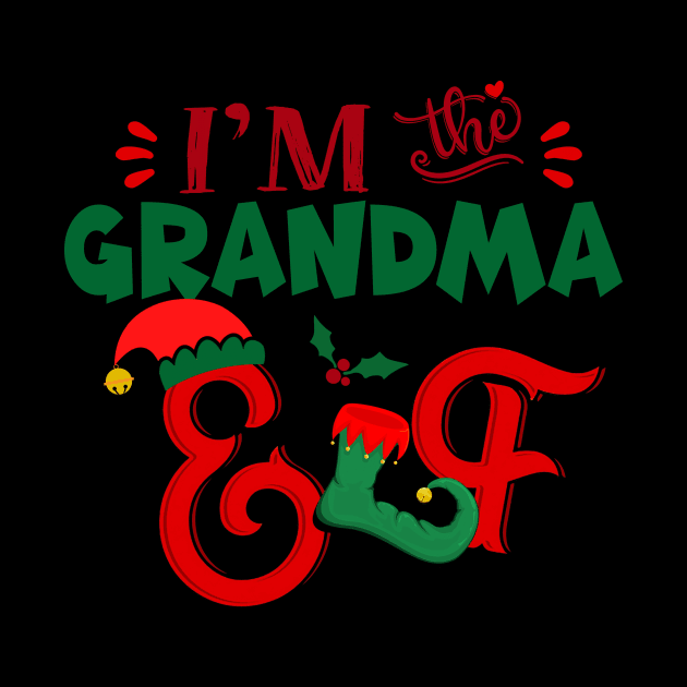 Awesome i’m the grandma elf christmas family matching by Magazine