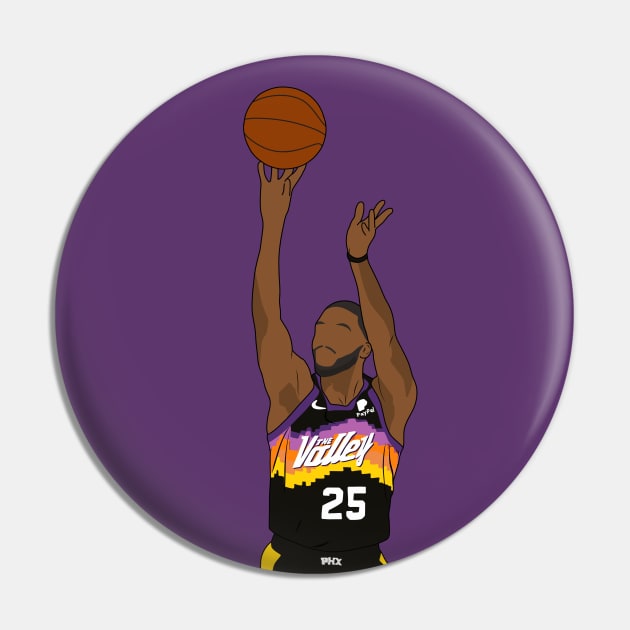 Mikal Bridges Phoenix Basketball Jumper Pin by Hevding