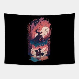 Wizard Fantasy Art Tapestry