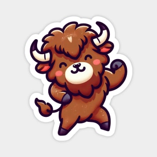 Kawaii Bison Dancing Magnet