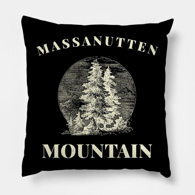 Massanutten Mountain Vintage Pillow by Insert Place Here