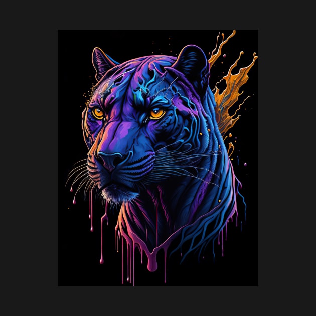 Splash Art of a Jaguar by allovervintage