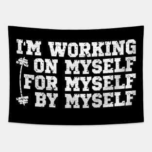 Funny Gym Motivational Quote Tapestry