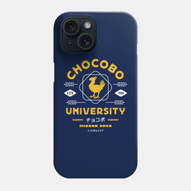 Chocobo University Emblem Phone Case by Lagelantee