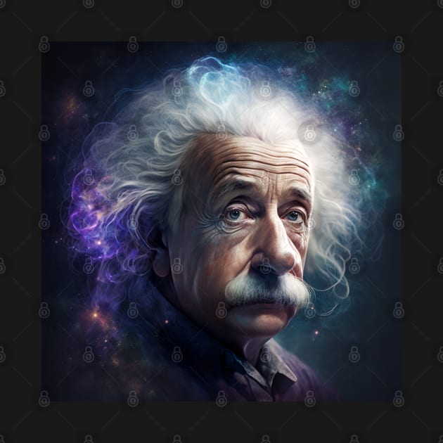 Albert Einstein E=mc2 design, by Buff Geeks Art
