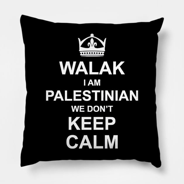 Walak I Am Palestinian Pillow by alawi