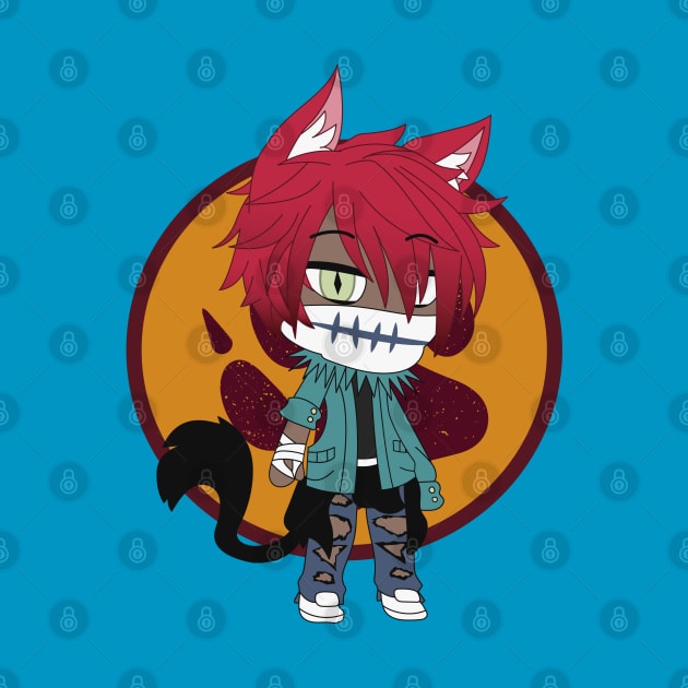 Gacha Life Yu Kun Werewolf monster by UwU Kitty